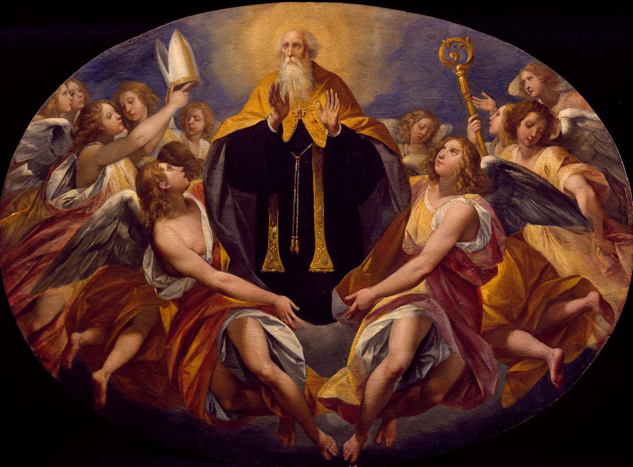 Sankt Benedictus i ära av Giuseppe Cesari (1568-1640) av Giuseppe Cesari