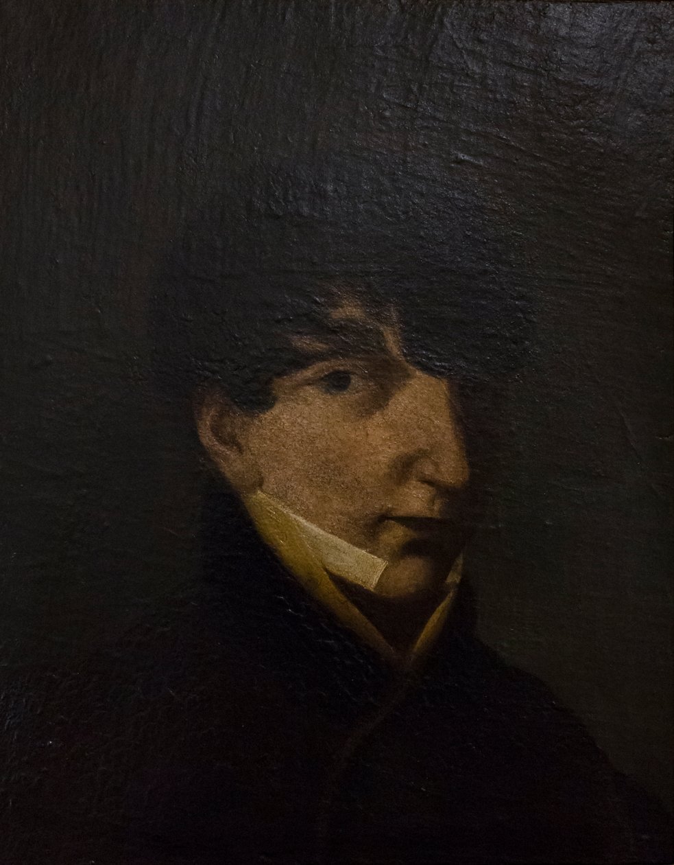 Självporträtt, tillskrivet Giuseppe Stuard (olja på duk) av Giuseppe (attr. to) Stuard