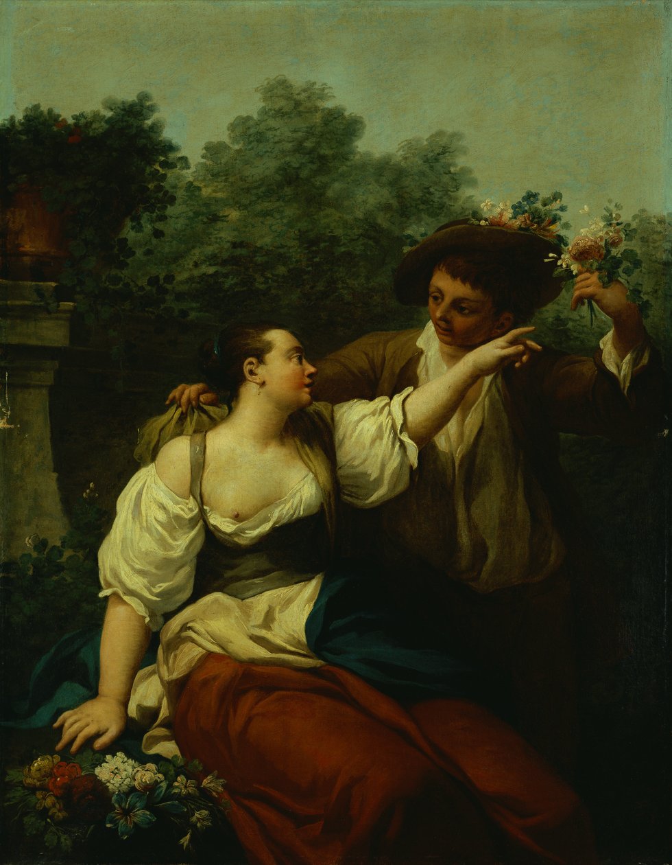 De fyra årstiderna av Giuseppe (circle of) Angeli