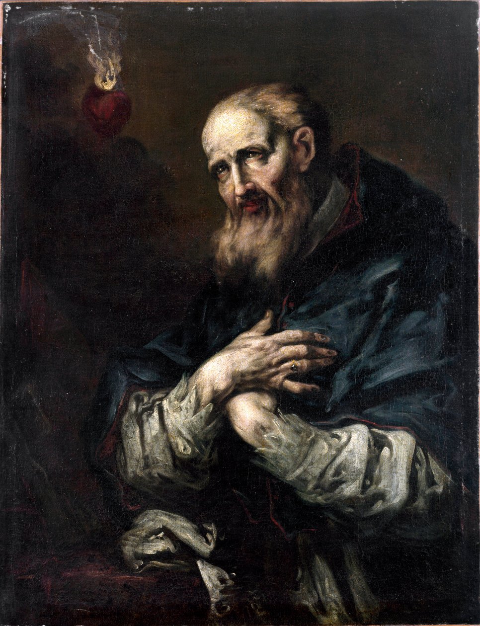 Saint Francois-de-Sales (Saint Francois de Sales) (1567-1622), Eveque de Geneve Målning av Giuseppe Antonio Pianca (1703-1757) Genes från 1700-talet, Galleria di Palazzo Bianco av Giuseppe Antonio Pianca