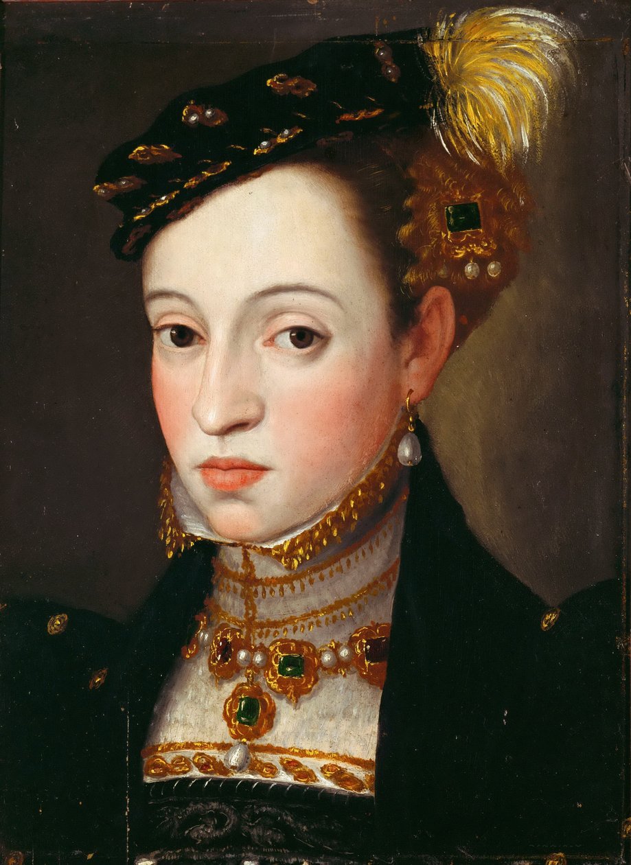 Ärkehertiginnan Magdalena av Österrike 1532-1590, ca 1563 av Giuseppe Arcimboldo