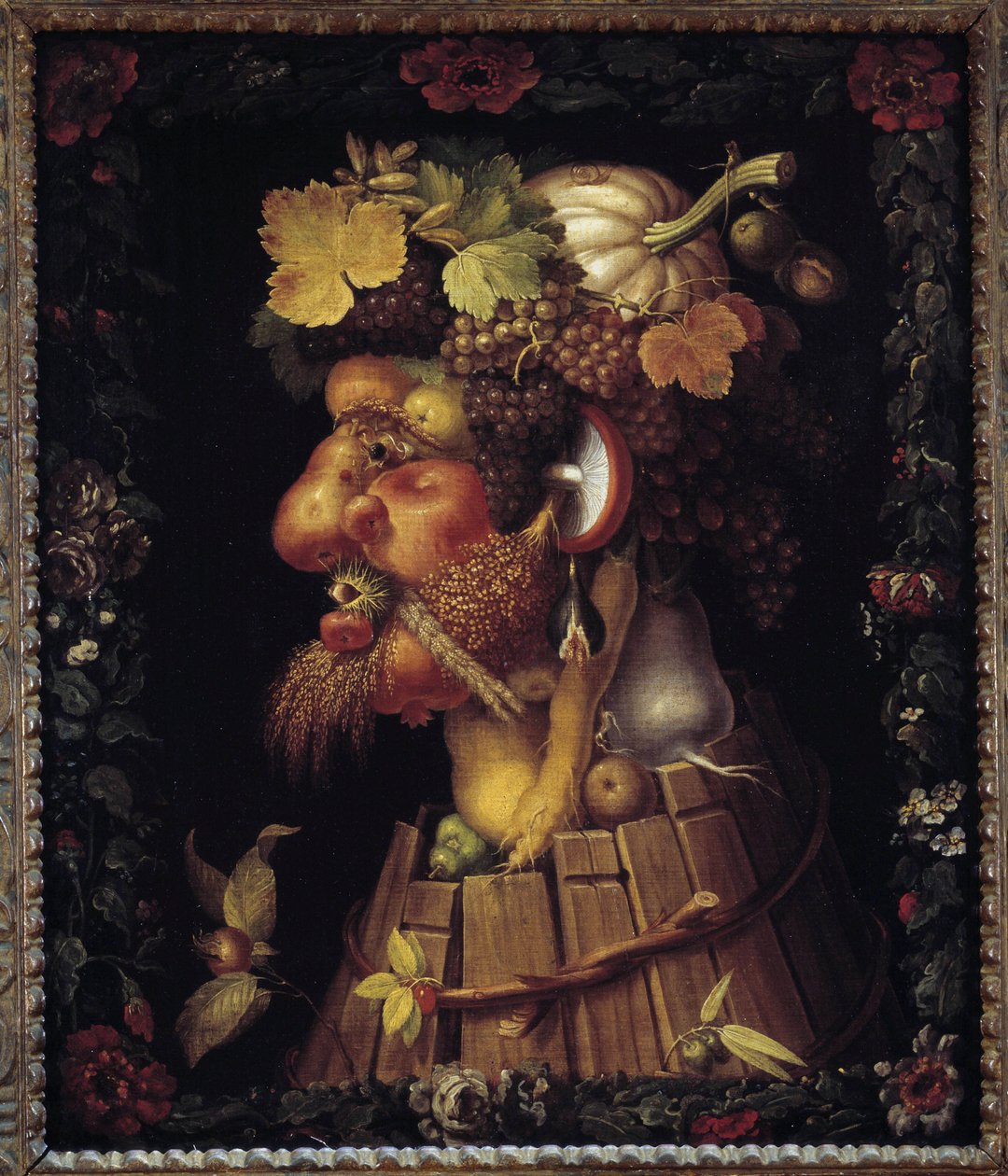 Höst. Allegori om årstiderna. Målning av Giuseppe Arcimboldo (1527-1593). Louvren av Giuseppe Arcimboldo