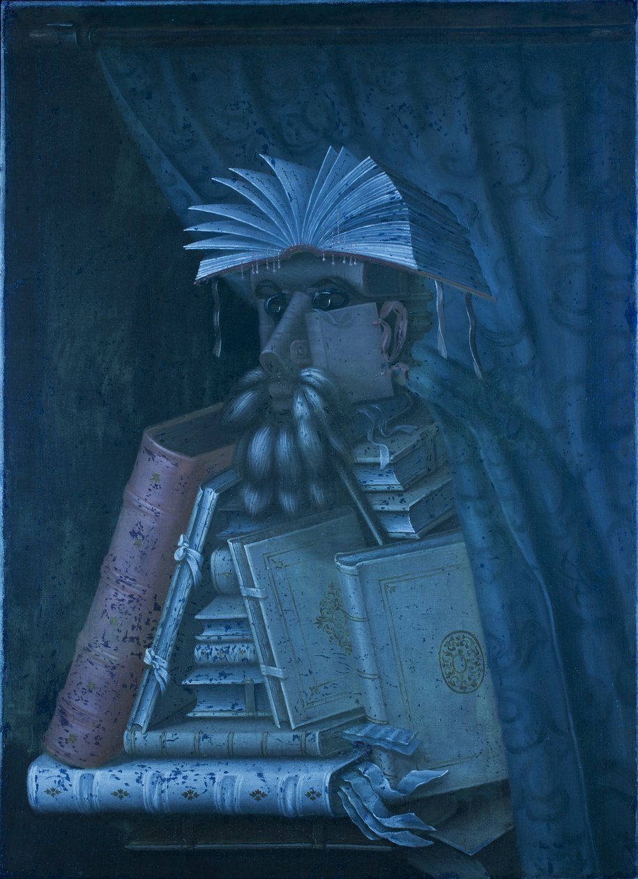 Bibliotekarien av Giuseppe Arcimboldo