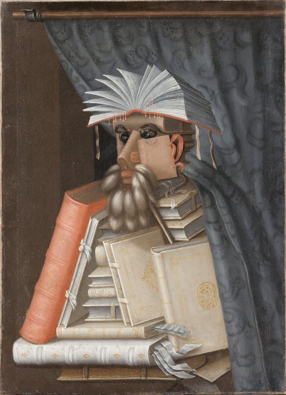 Bibliotekarien av Giuseppe Arcimboldo