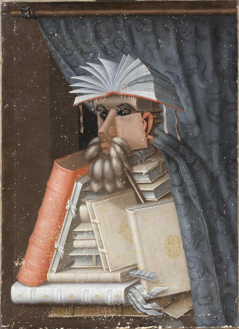 Bibliotekarien av Giuseppe Arcimboldo