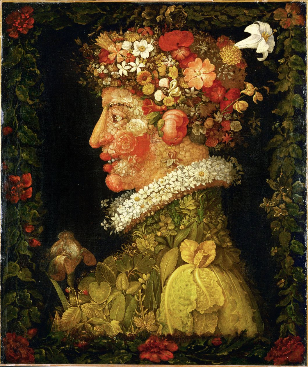 Vår, allegori... av Giuseppe Arcimboldo