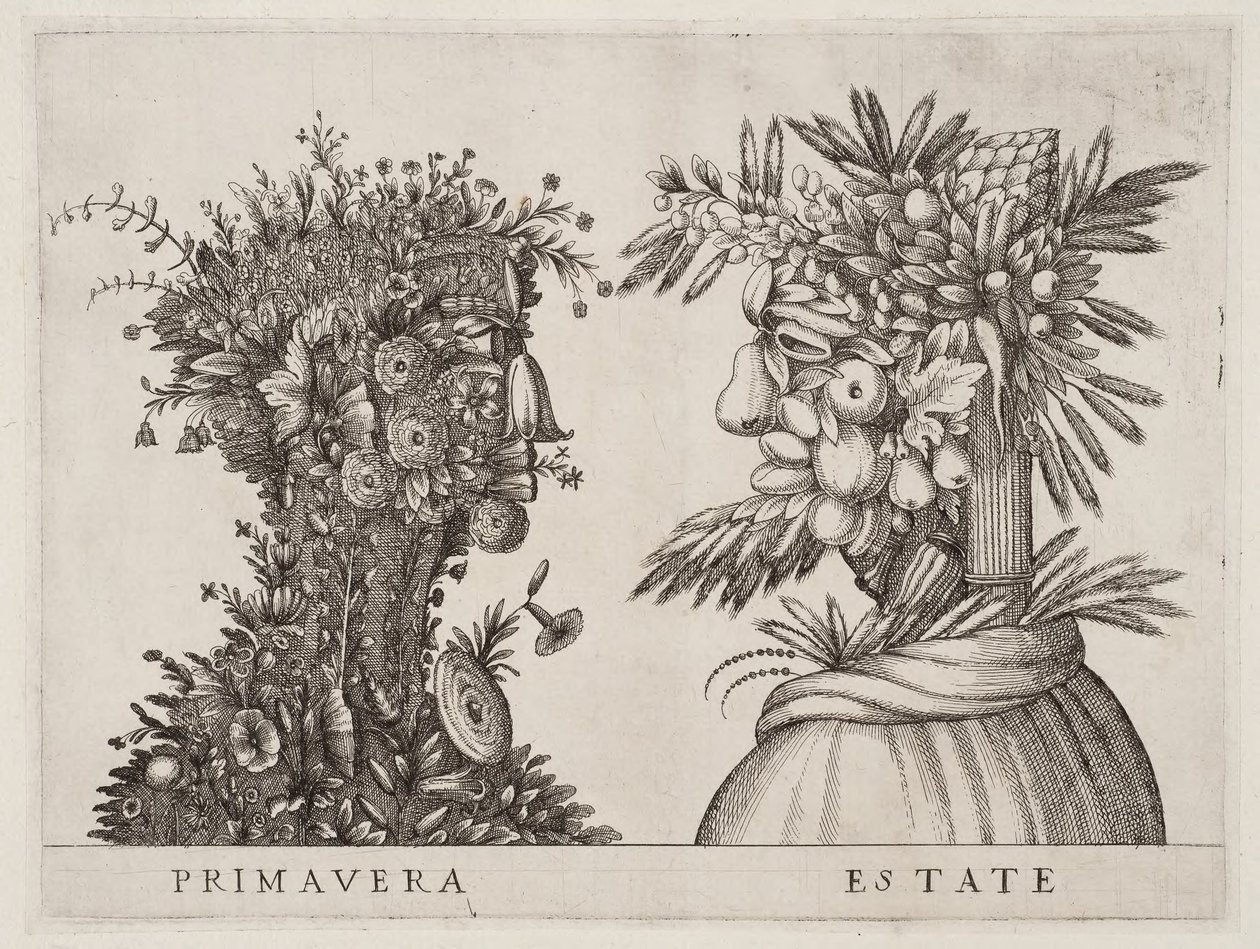 De fyra årstiderna "Vår Sommar" av Giuseppe Arcimboldo