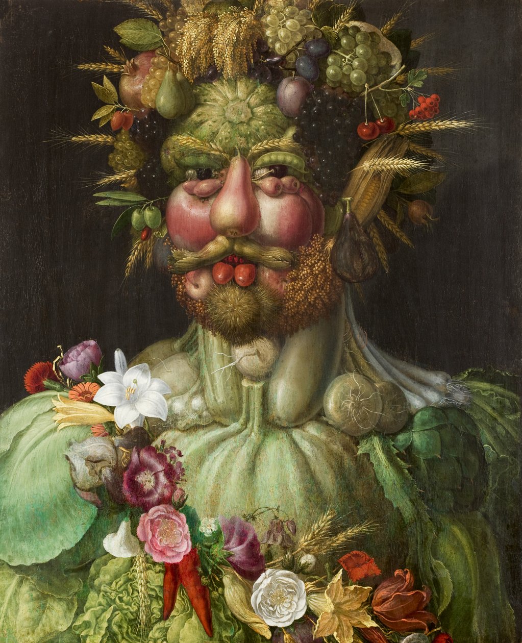 Vertumnus, porträtt, allegori av Giuseppe Arcimboldo