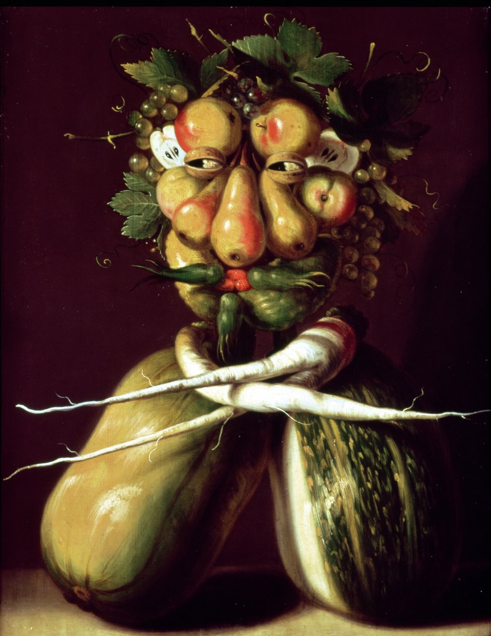 Nyckfullt porträtt av Giuseppe Arcimboldo