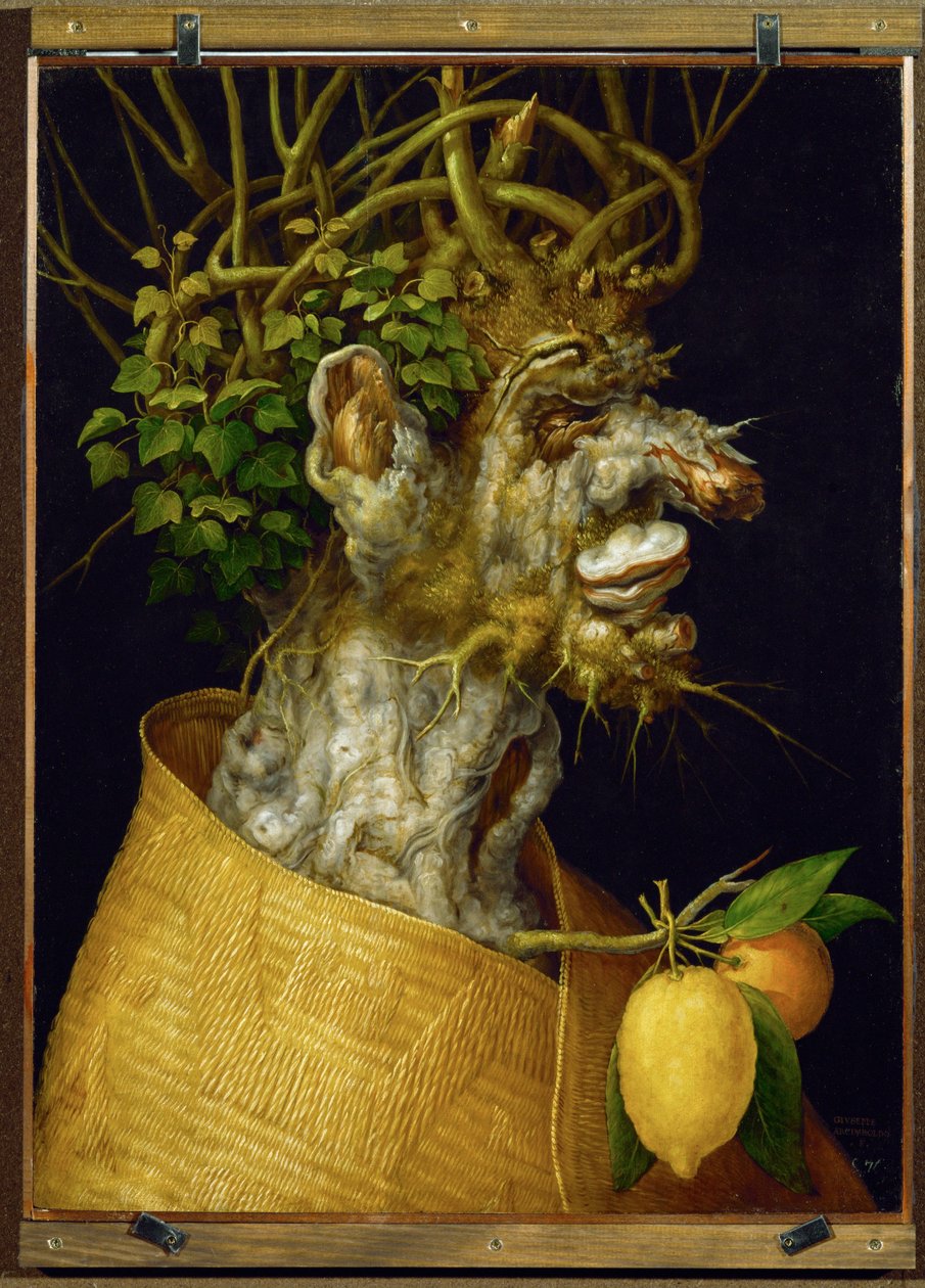 Vinter, allegori ... (lindved) av Giuseppe Arcimboldo