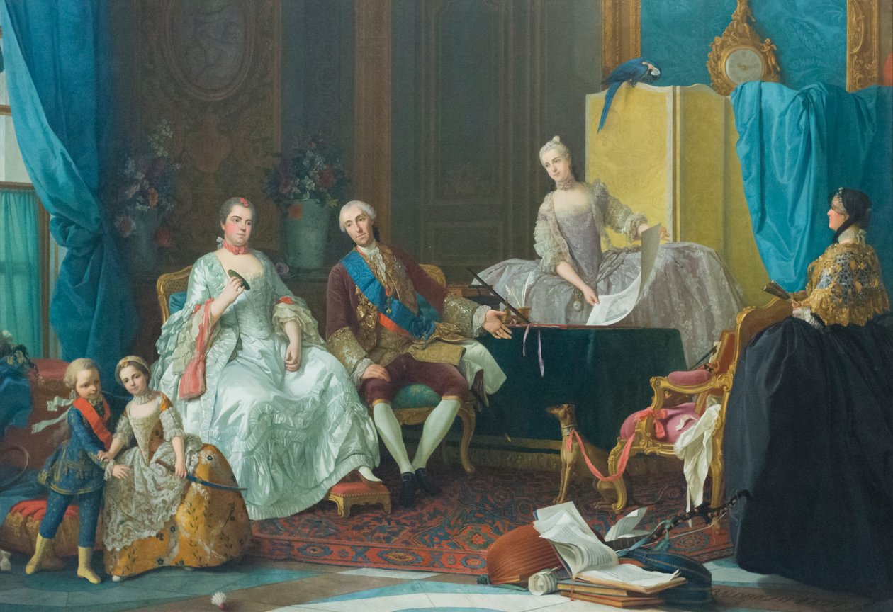 Don Filippo de Bourbons familj av Giuseppe Baldrighi