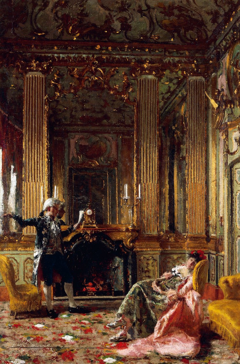 Poet eller dikter, av Giuseppe Barbaglia (1841-1910), olja på duk, 74x52 cm av Giuseppe Barbaglia