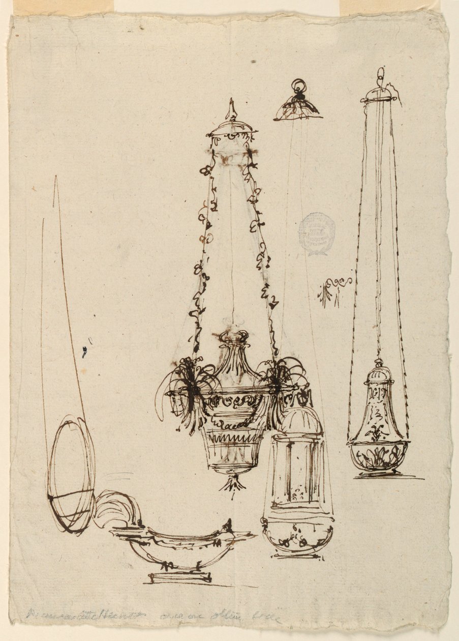 Altarlampor, rökelsekar, rökelsebåt av Giuseppe Barberi