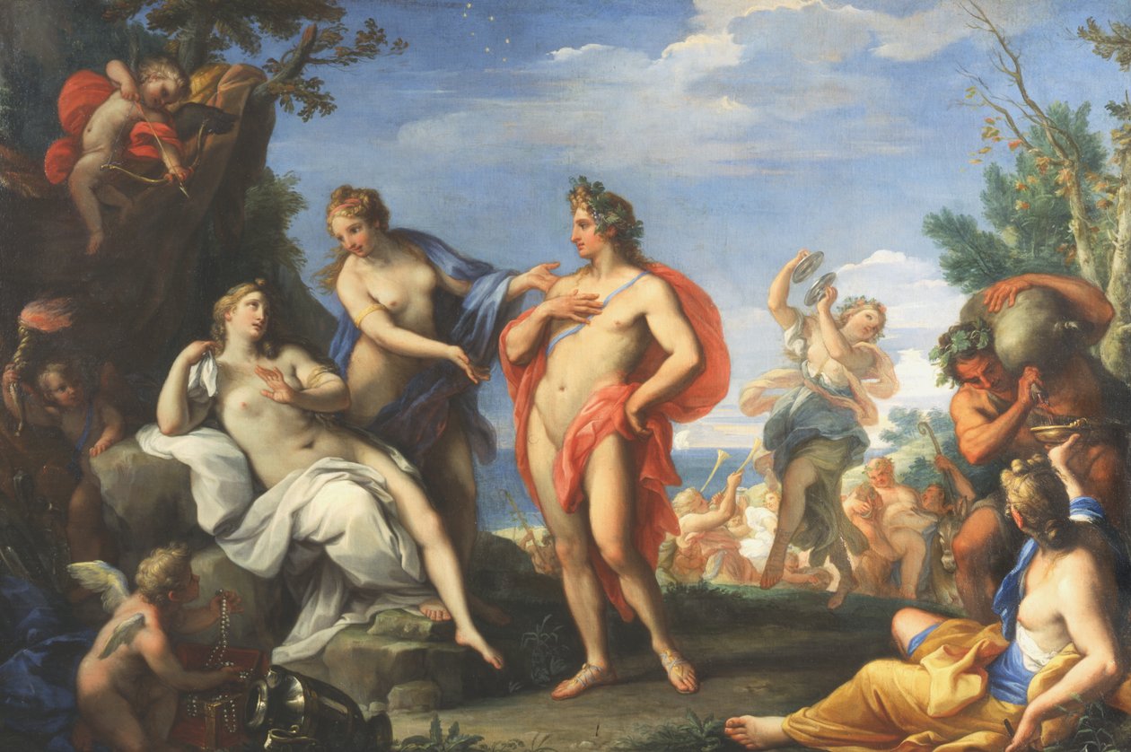 Bacchus och Ariadne av Giuseppe Bartolomeo Chiari