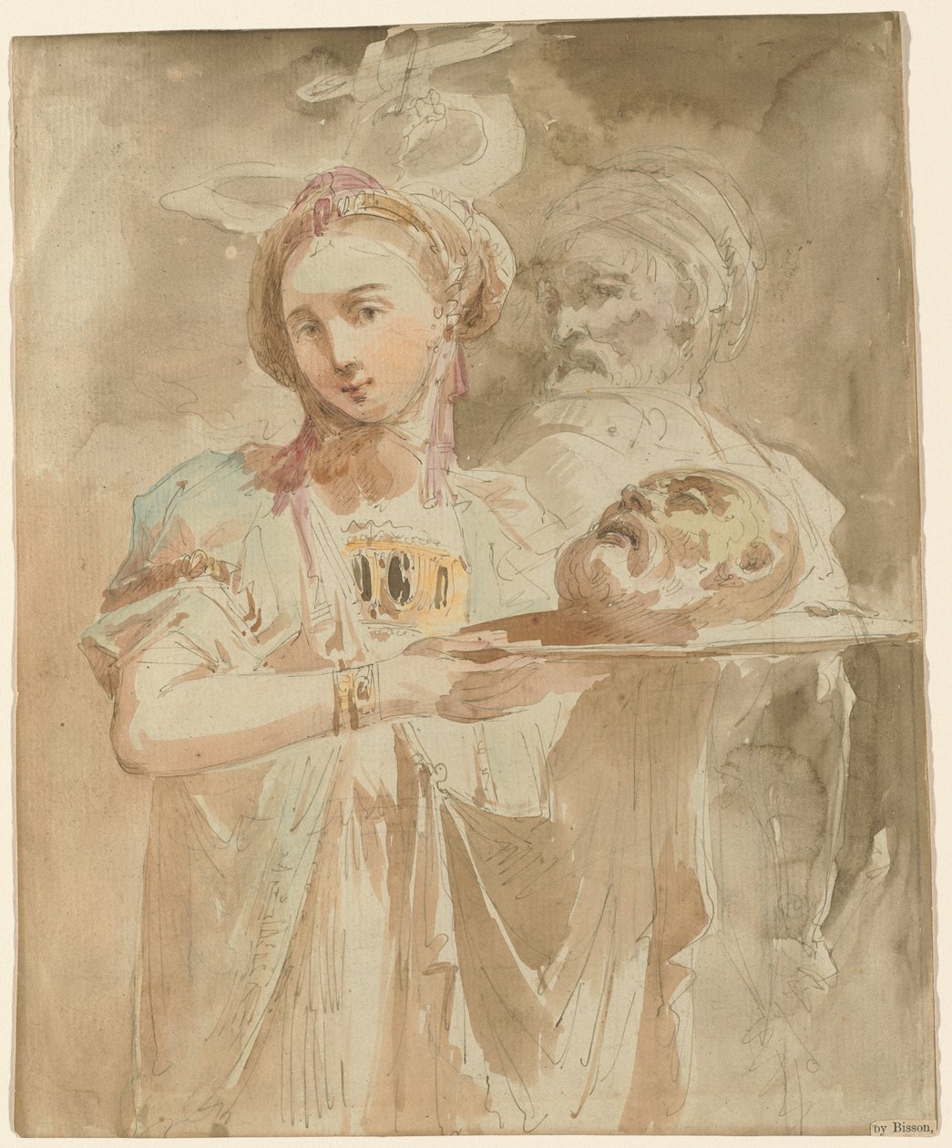 Salome med Johannes Döparens huvud av Giuseppe Bernardino Bison
