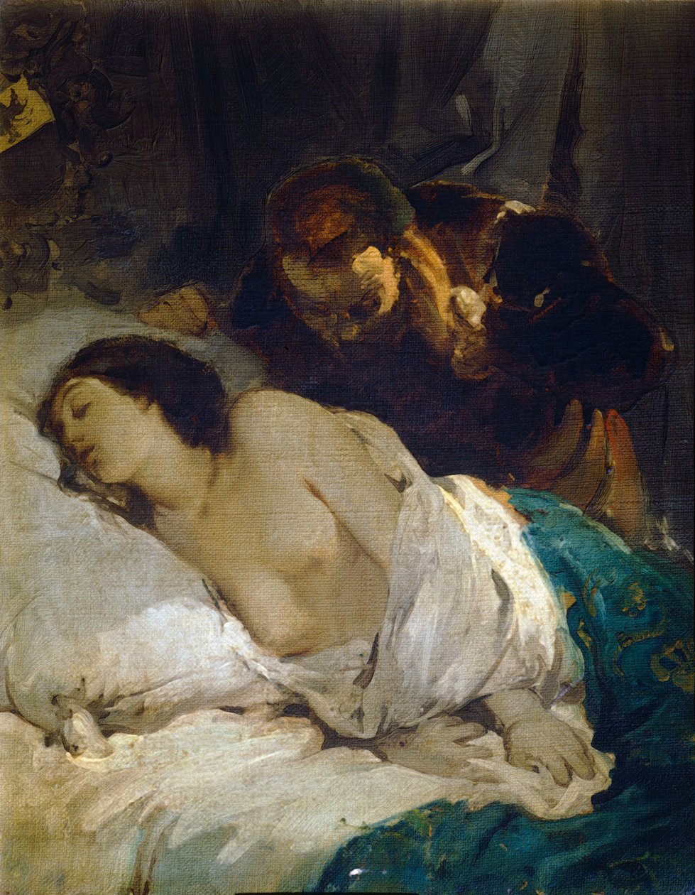 Parisina, av Giuseppe Bertini, cirka 1854, olja på duk av Giuseppe Bertini