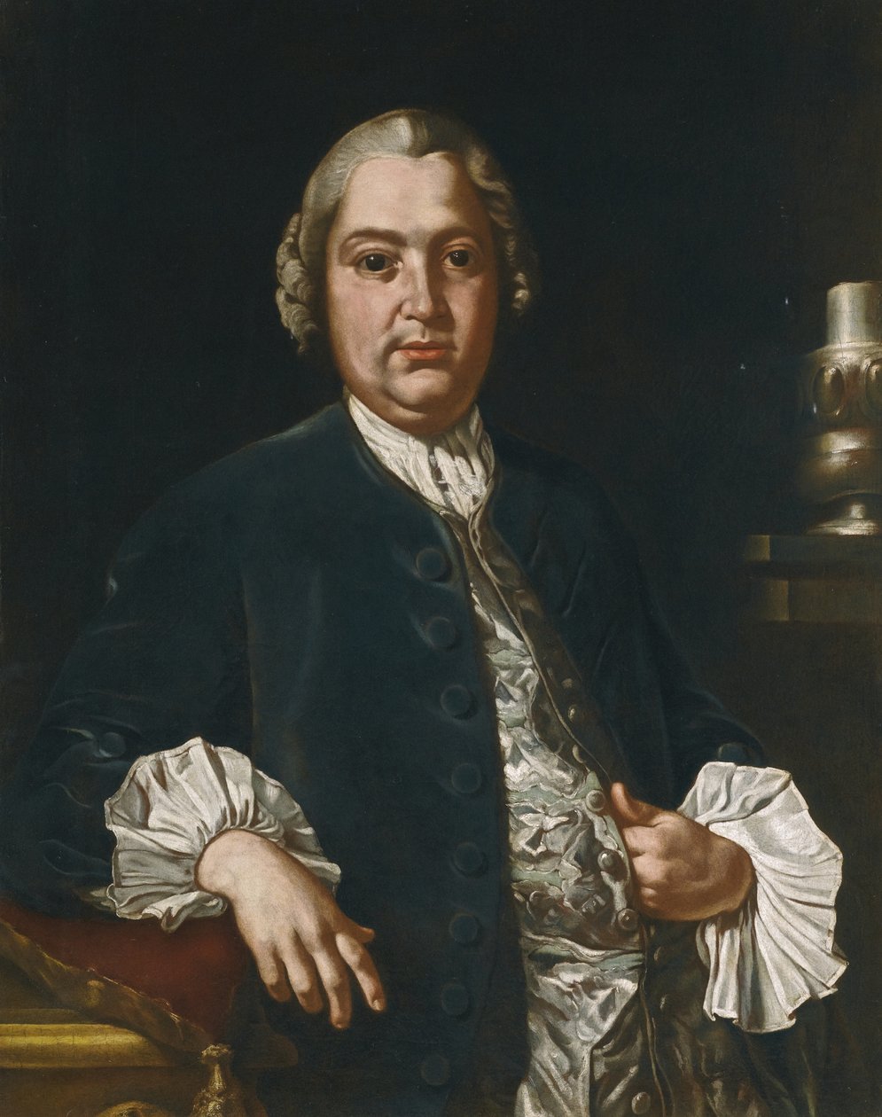 Porträtt av kompositören Niccolò Jommelli 1714-1774 av Giuseppe Bonito