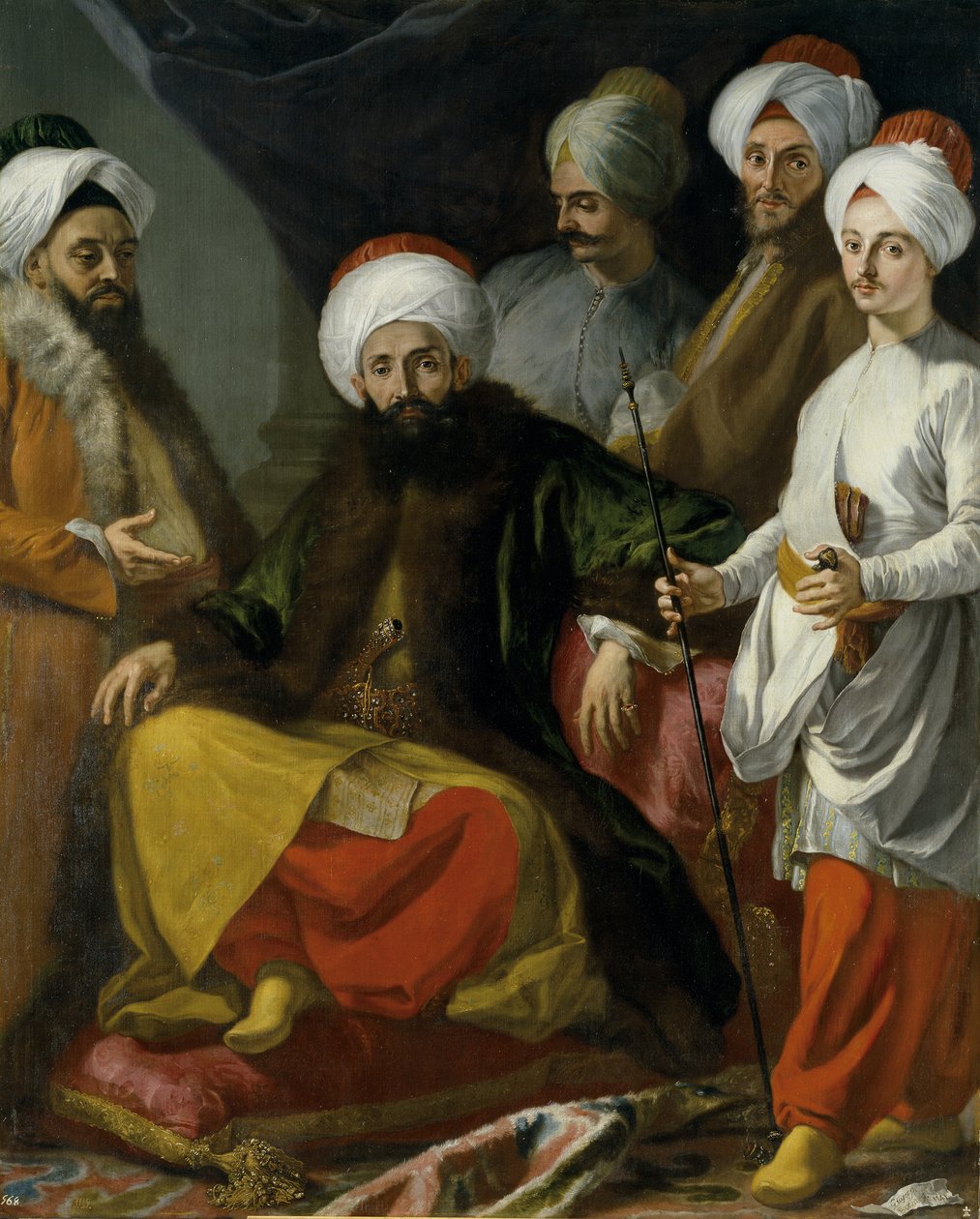 Turkiska ambassaden i Neapel 1741 av Giuseppe Bonito