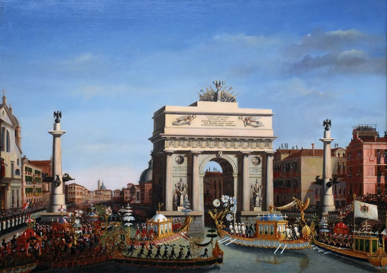 Napoleons intåg i Venedig den 29 november 1807 av Giuseppe Borsato