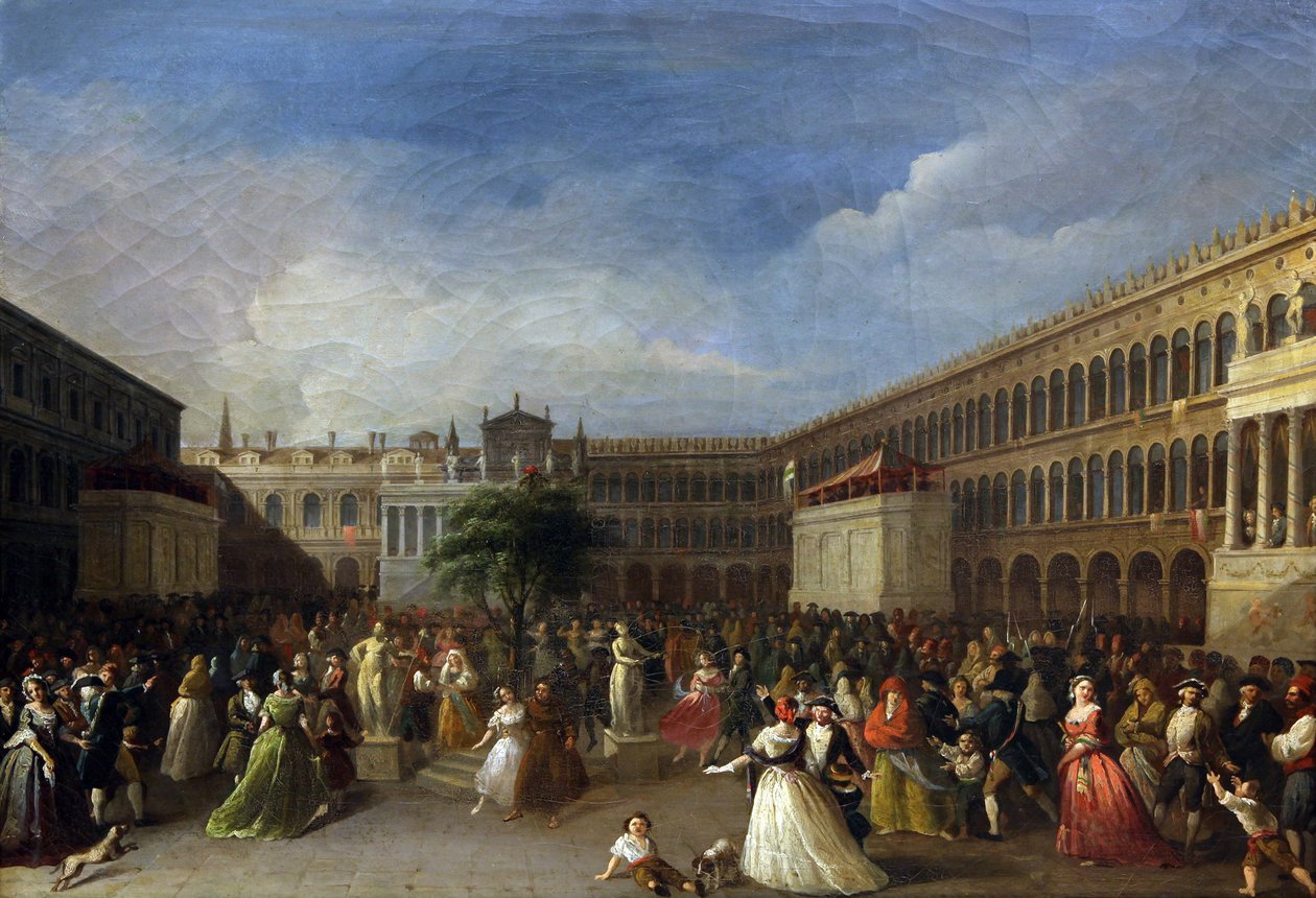 Frihetens träd uppfördes på Piazza San Marco, 4 juni 1797, 1797. av Giuseppe Borsato