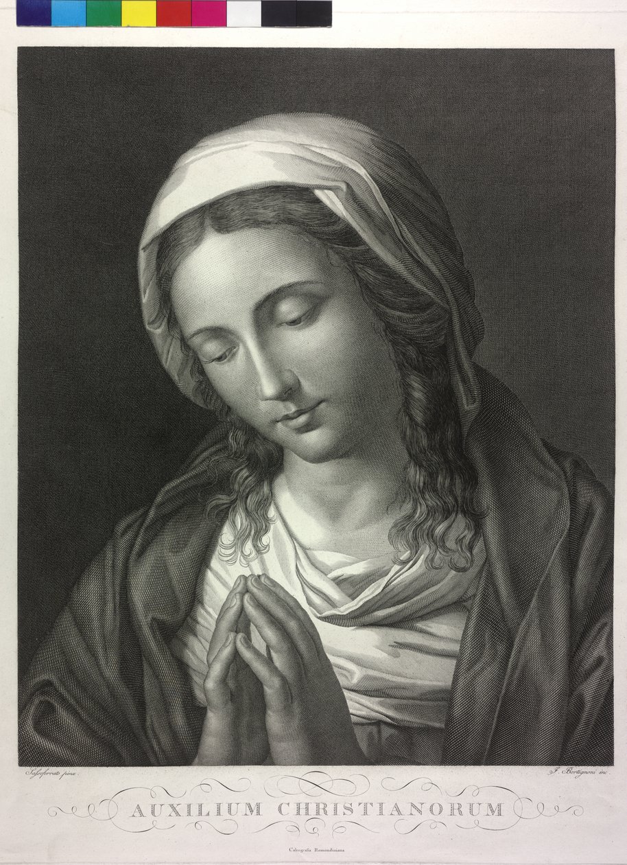 Bedjande madonna av Giuseppe Bortignoni
