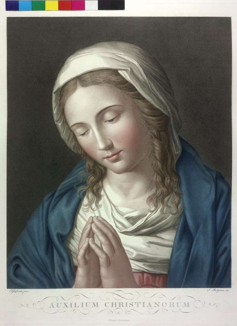Bedjande madonna av Giuseppe Bortignoni
