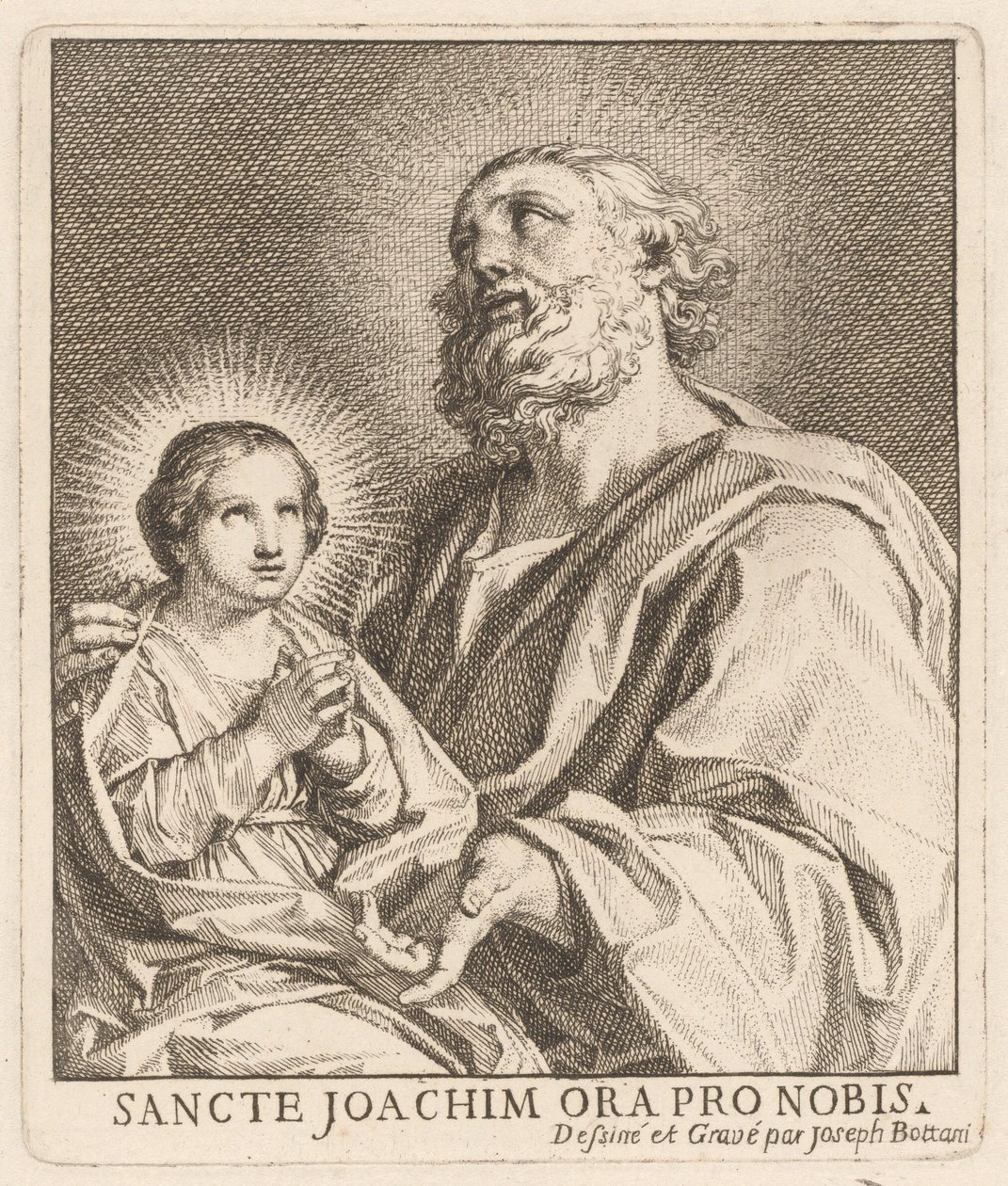 Sankt Joachim och spädbarnet Jungfru Maria av Giuseppe Bottani