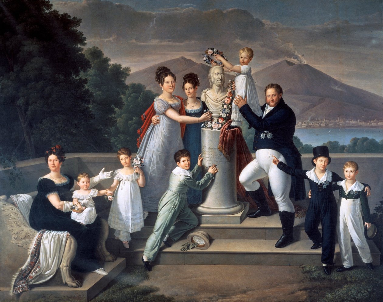 Franciskus I av två Sicilien (Neapel av Giuseppe Cammarano