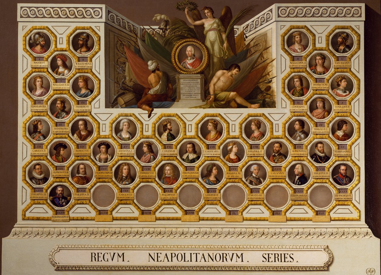 Kung av Neapel från 1154 till 1859, av Giuseppe Cammarano (1766-1859) av Giuseppe Cammarano