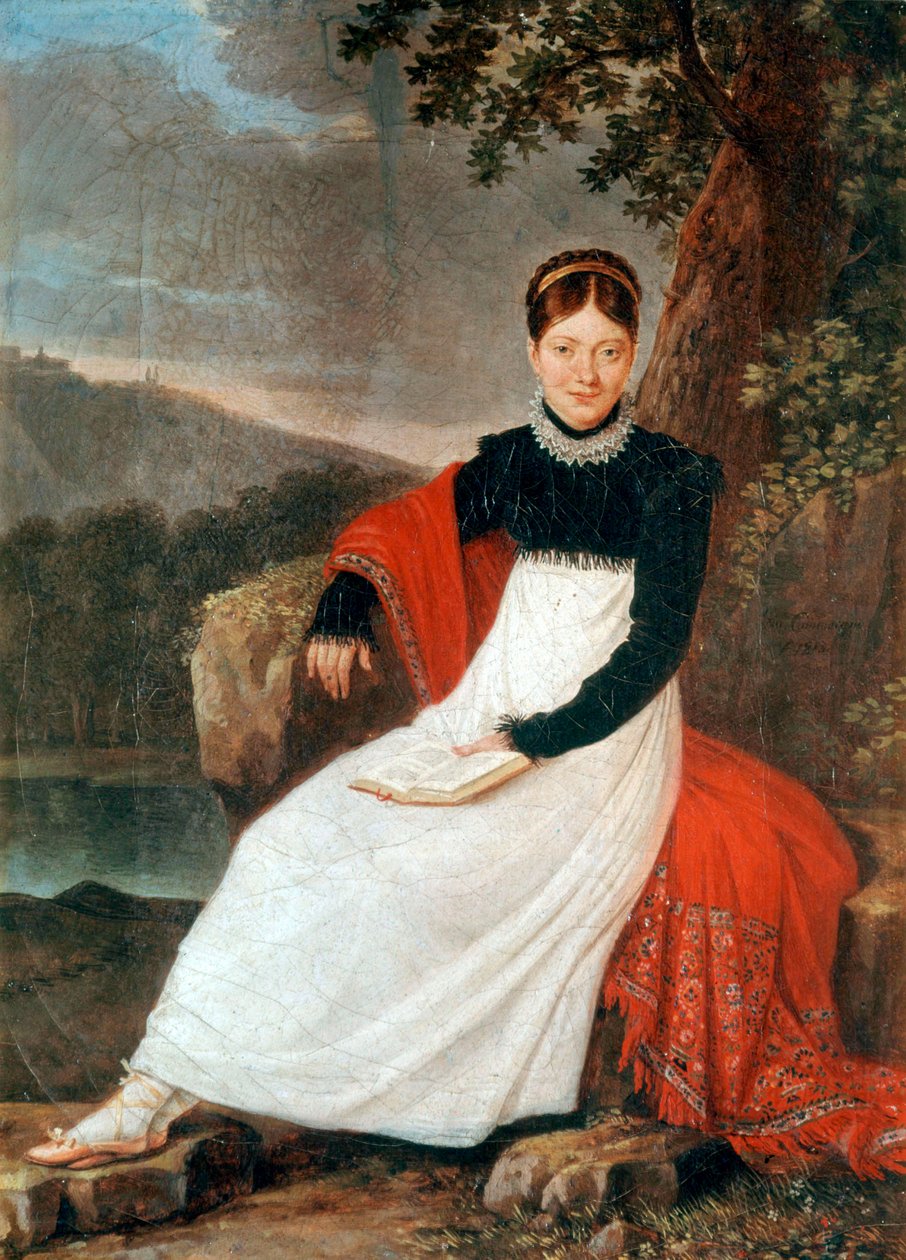 Porträtt av Caroline Bonaparte av Giuseppe Cammarano