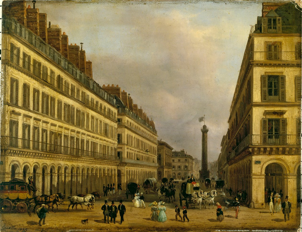 Franska: La rue de Castiglione av Giuseppe Canella