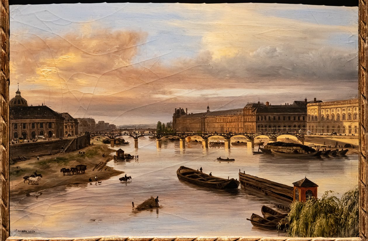 Utsikt över Seine från Pont Neuf av Giuseppe Canella