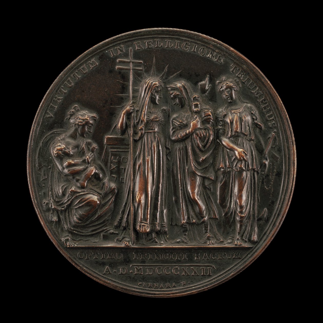 Allegori om religionens triumf [omvänd], 18221823. av Giuseppe Cerbara