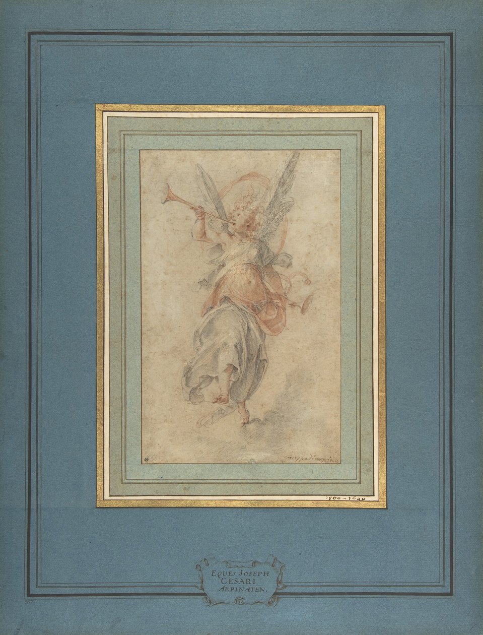 Allegorical Figure of Fame, ca. 1590. av Giuseppe Cesari