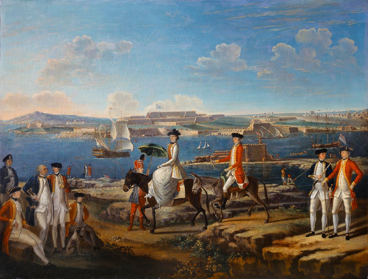 Lady Johnstone, hustru till guvernören på Menorca, ca 1771 (olja på duk) av Giuseppe Chiesa