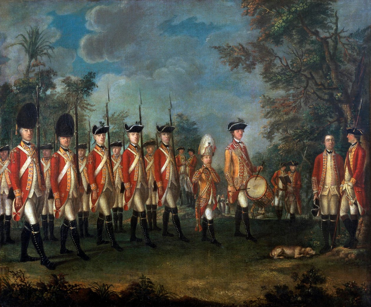 Lord George Lennox, överste vid 25th Regiment of Foot, ca 1771 (olja på duk) av Giuseppe Chiesa