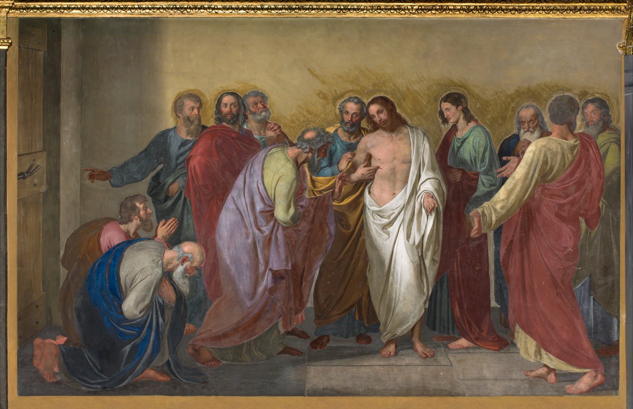 Presbytery, Giueppe Diotti, Disbelief of St. Thomas 1832 av Giuseppe Diotti