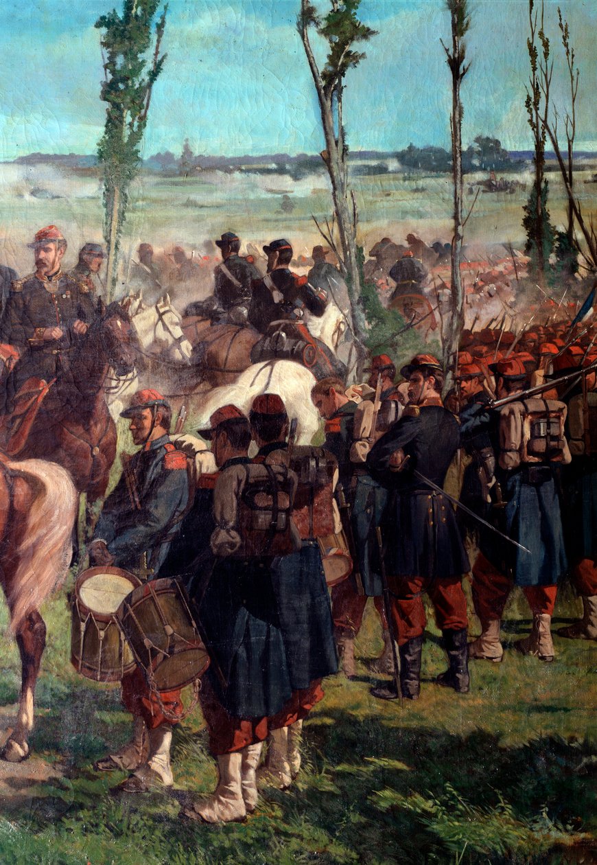 Det italienska lägret. Detalj av slaget vid Magenta 1859 (olja på duk av Giuseppe Fattori