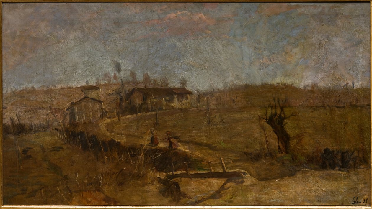 Savignano landskap av Giuseppe Graziosi