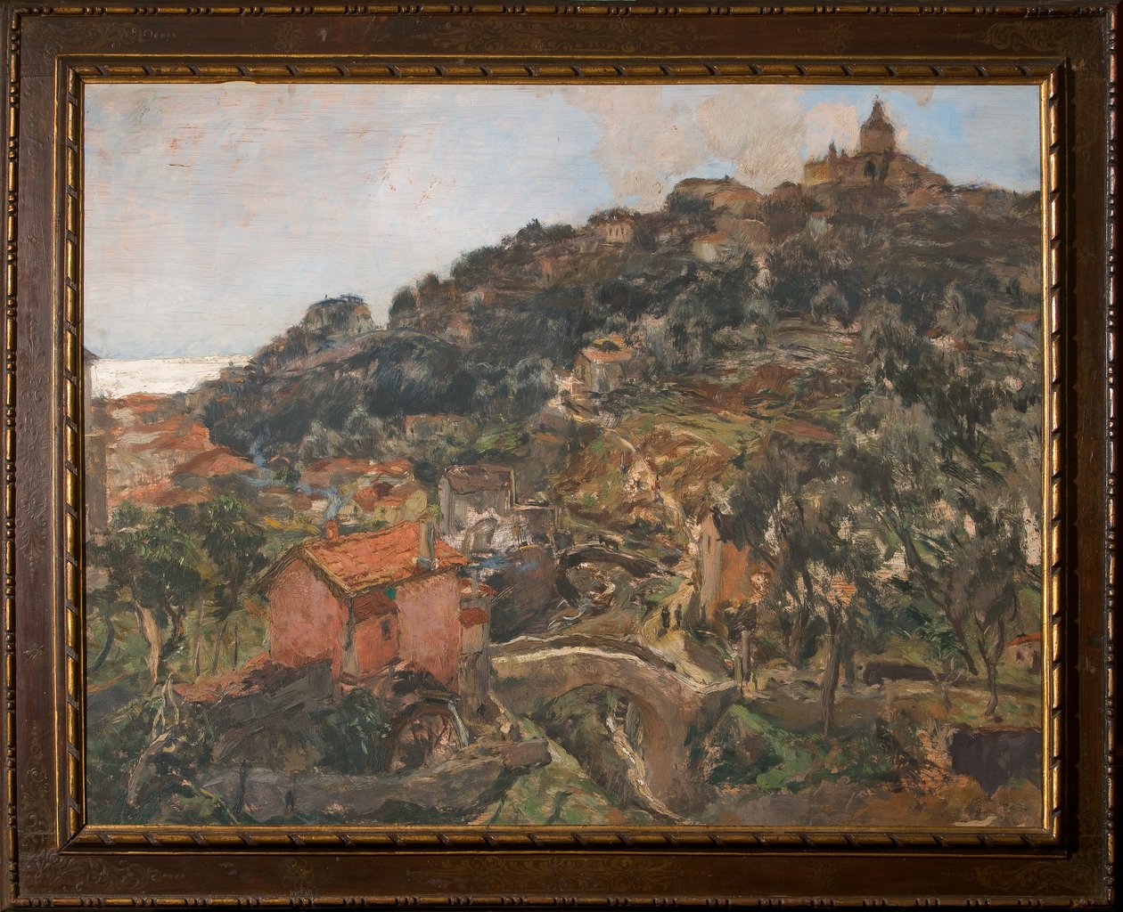 Sanremo (olja på plywood) av Giuseppe Graziosi