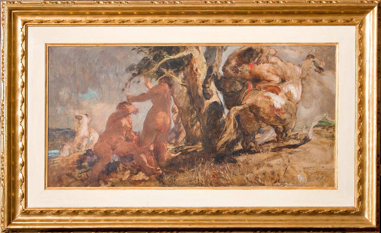 Badarna och en kentaur (olja på plywood) av Giuseppe Graziosi