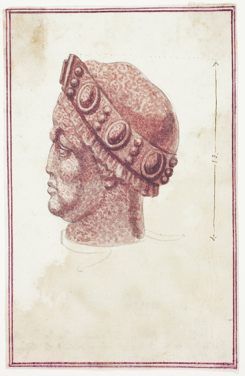 Huvud av porfyr (San Marco, Venedig) av Giuseppe Grisoni