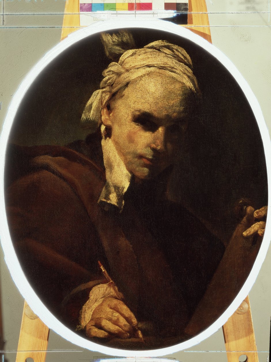 ""Självporträtt"" (Självporträtt) Målning av Giuseppe Maria Crespi (1665-1747) cirka 1700 Pushkin Museum, Moskva av Giuseppe Maria Crespi