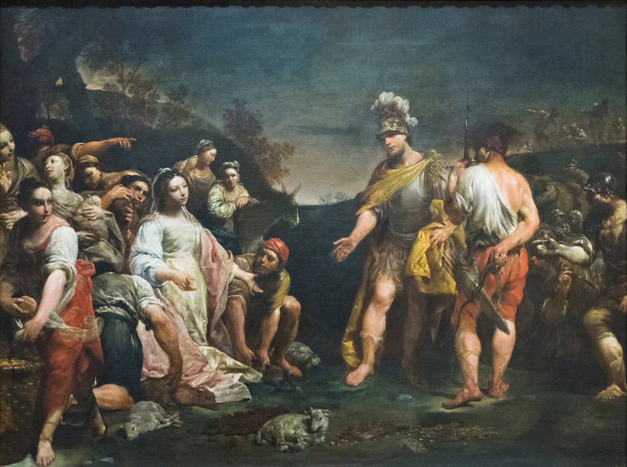 David och Abigail av Giuseppe Maria (1665 1747) Crespi