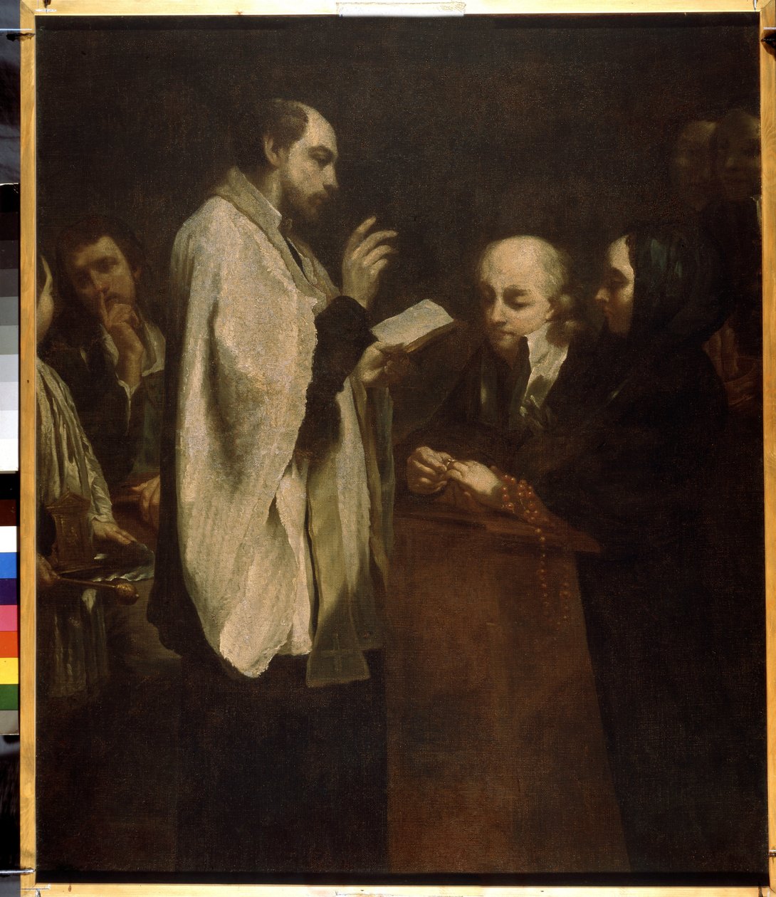 ""Bröllopet"" (Bröllopet) Målning av Giuseppe Maria Crespi (1665-1747) cirka 1710 Eremitagemuseet, Sankt Petersburg (Saint-Petersburg) av Giuseppe Maria Crespi