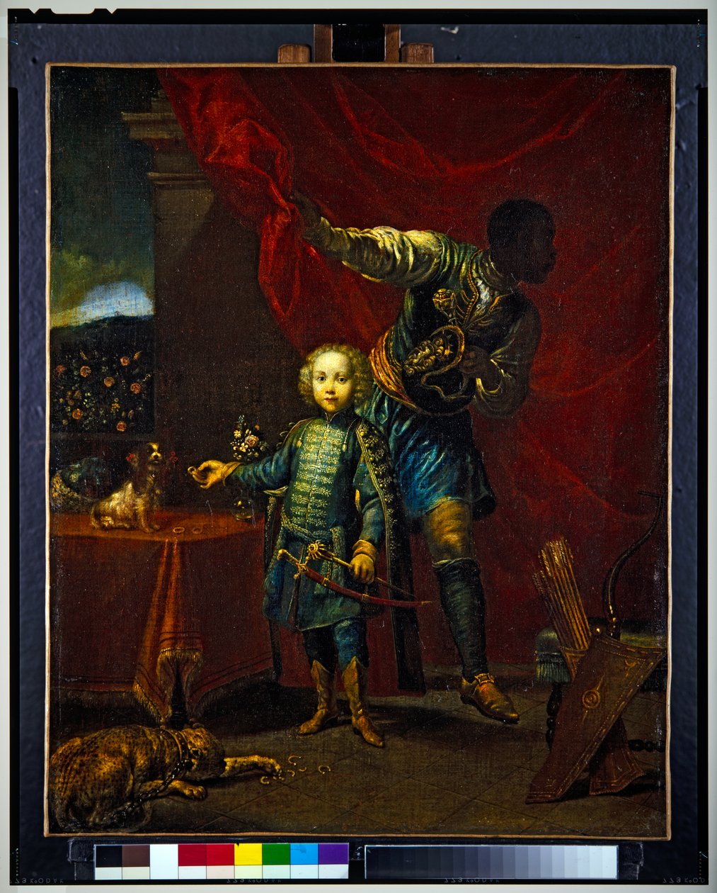 Porträtt av en ung pojke, som sägs vara son till general Johann Pálffy (målning) av Giuseppe Maria (1665-1747) Crespi