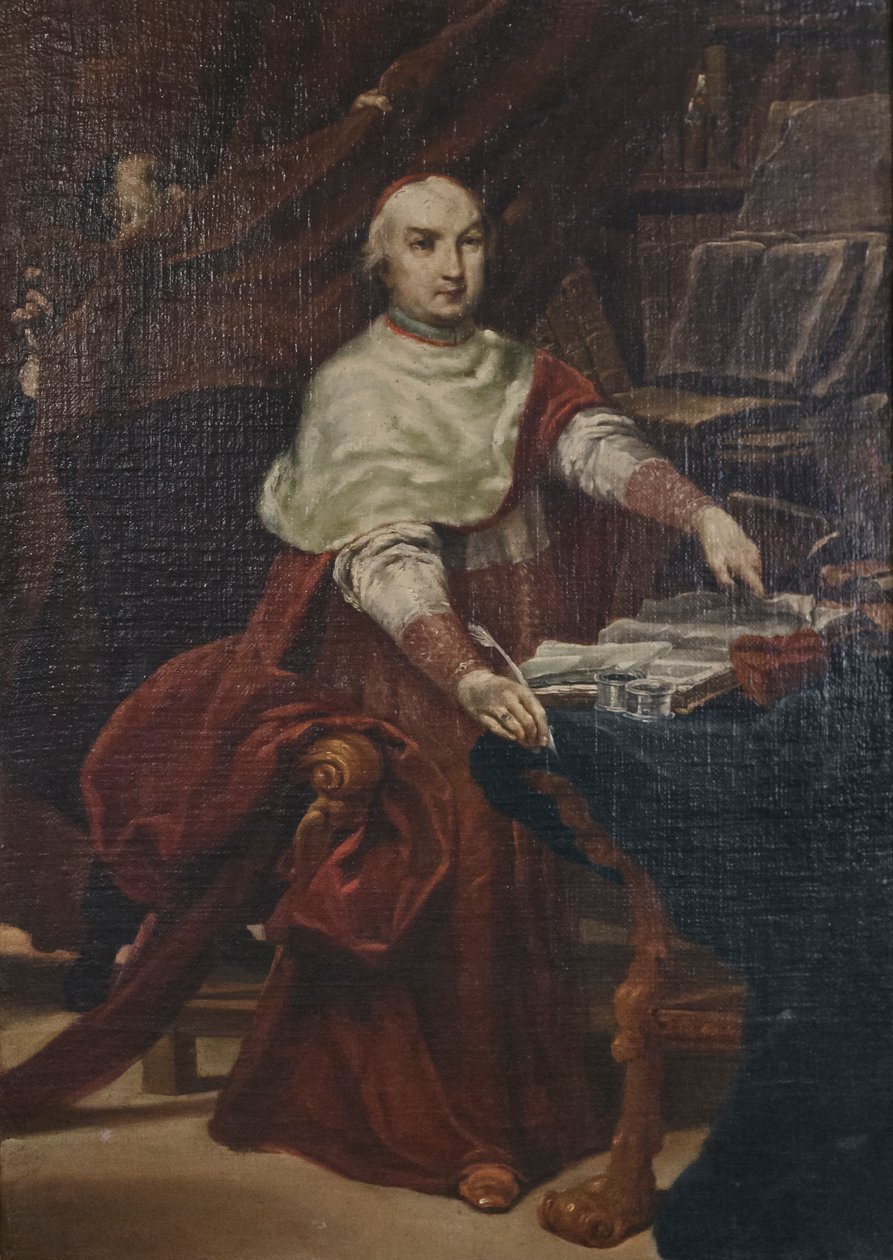 Porträtt av kardinal Prospero Lambertini av Giuseppe Maria (1665 1747) Crespi