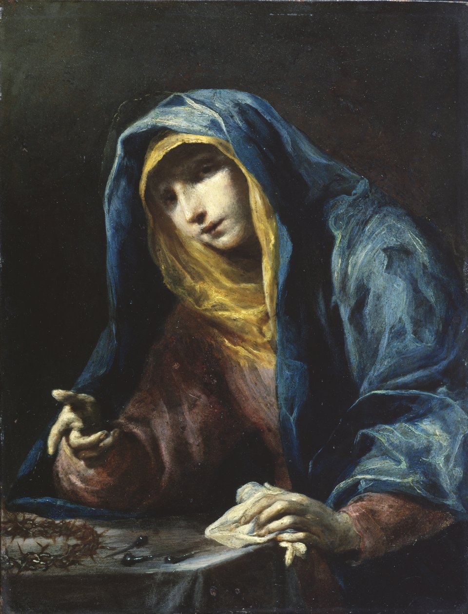 Jungfrun med passionens instrument, ca 1730 (olja på koppar) av Giuseppe Maria Crespi