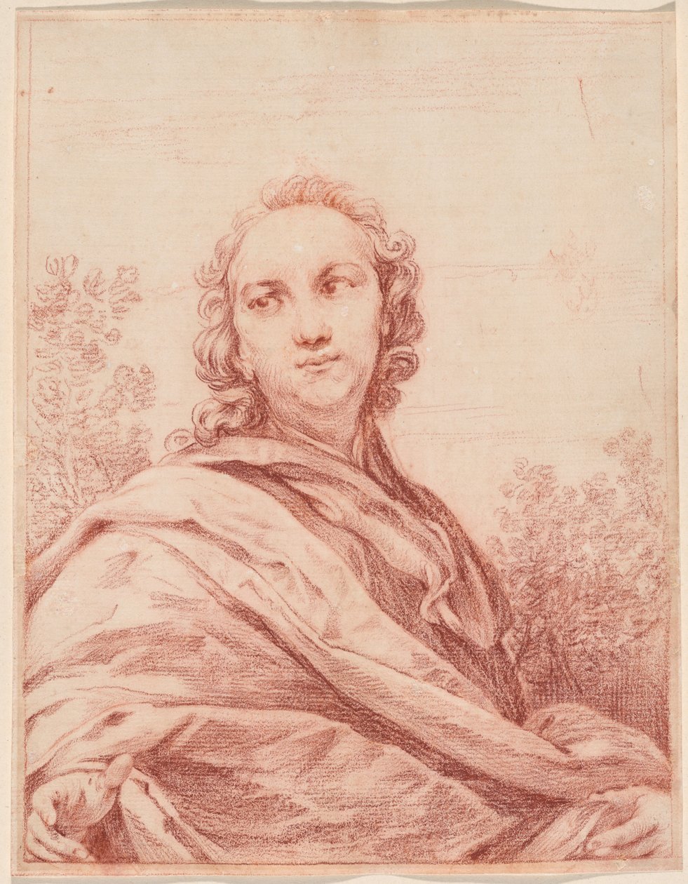 Porträtt av en man av Giuseppe Maria Crespi