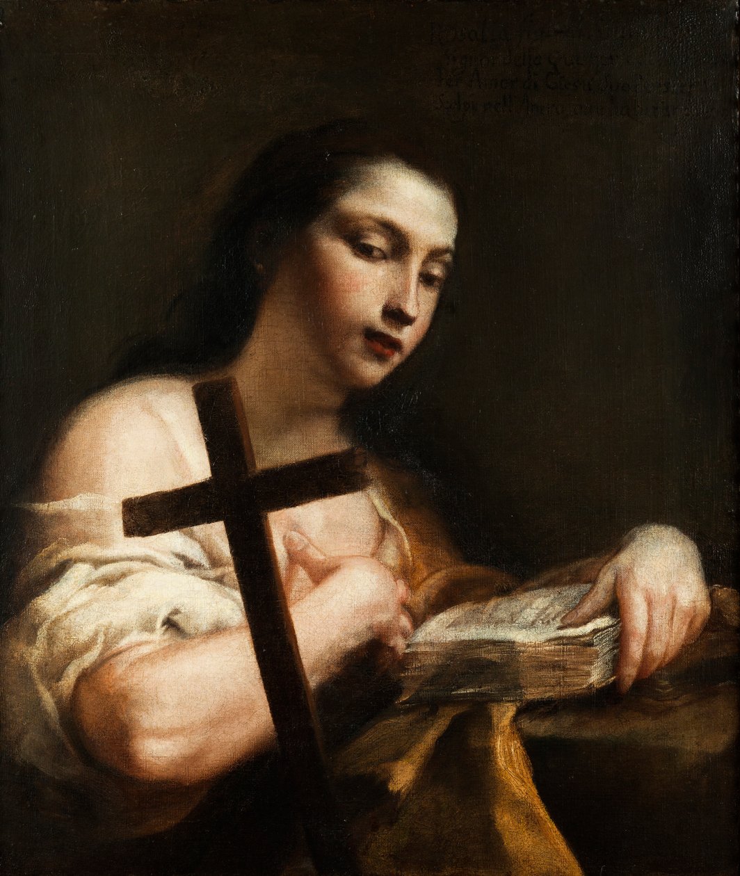 Heliga Maria Magdalena som Heliga Rosalie av Giuseppe Maria Crespi